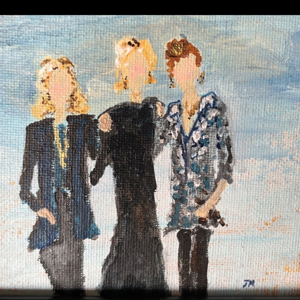 Small 3 Soul Sisters Original Oil Painting - Picture 2 of 4